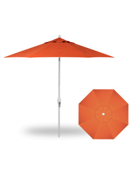 9' Auto Tilt Umbrella White / Sunset